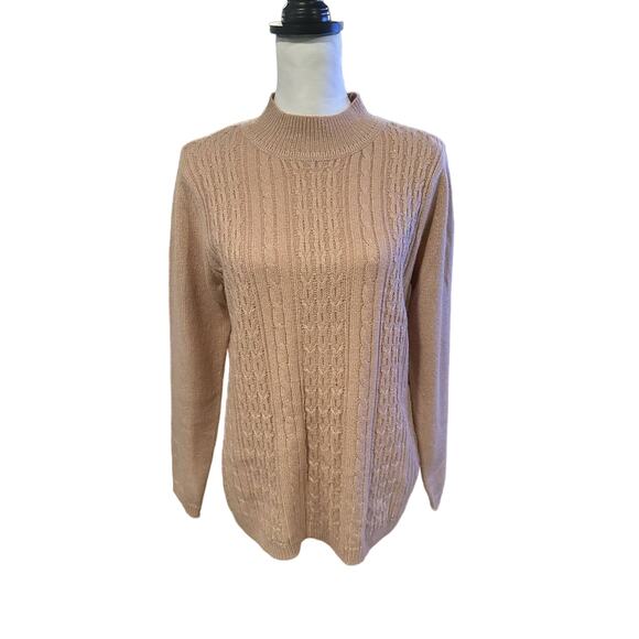 Napa Valley Pink and Gold Sweater Petite Large - Picture 1 of 4